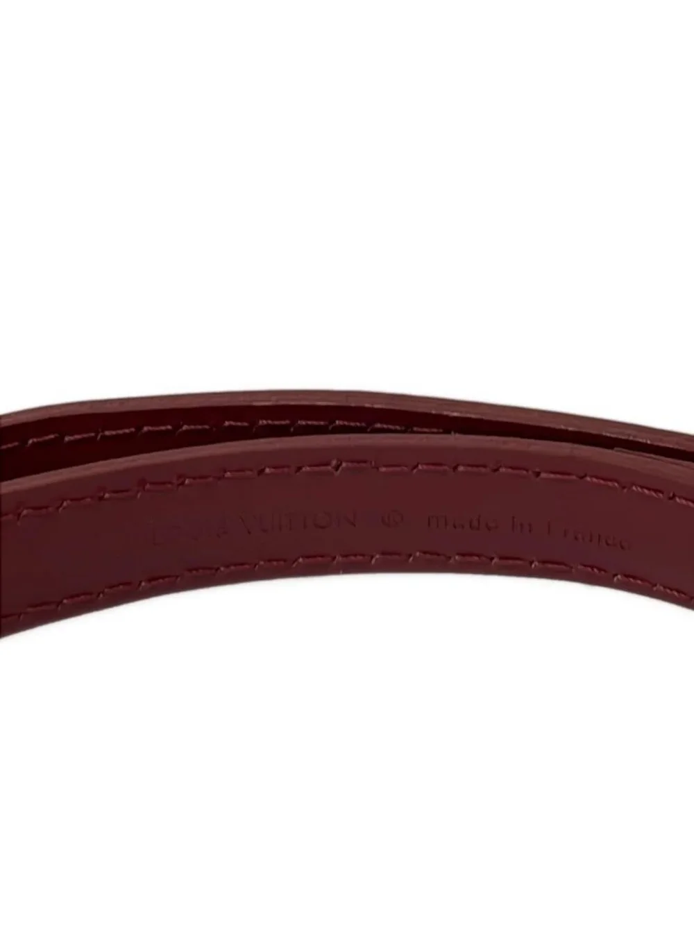 Louis Vuitton Shoulder Strap Epi Adjustable Width Epi) Ruby Leather Handbag